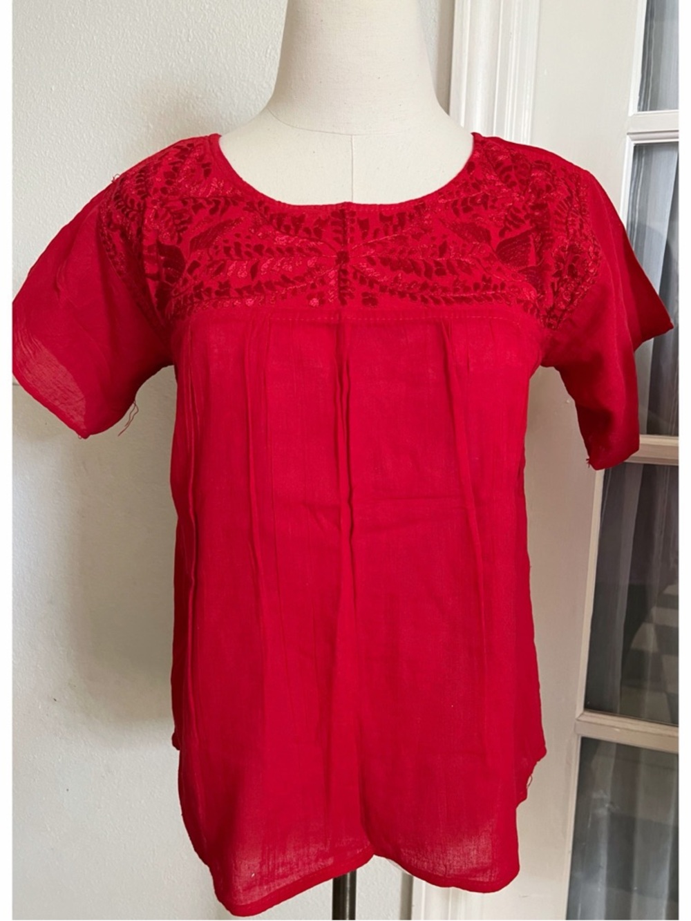 MEXICAN Hand Embroidered Top XS/S